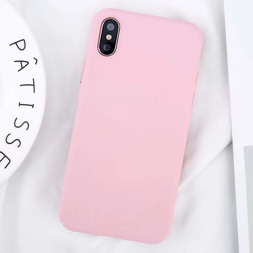 Модный Роскошный ультра тонкий чехол для чехла iphone 5S 5 6 6S Plus красочный матовый
