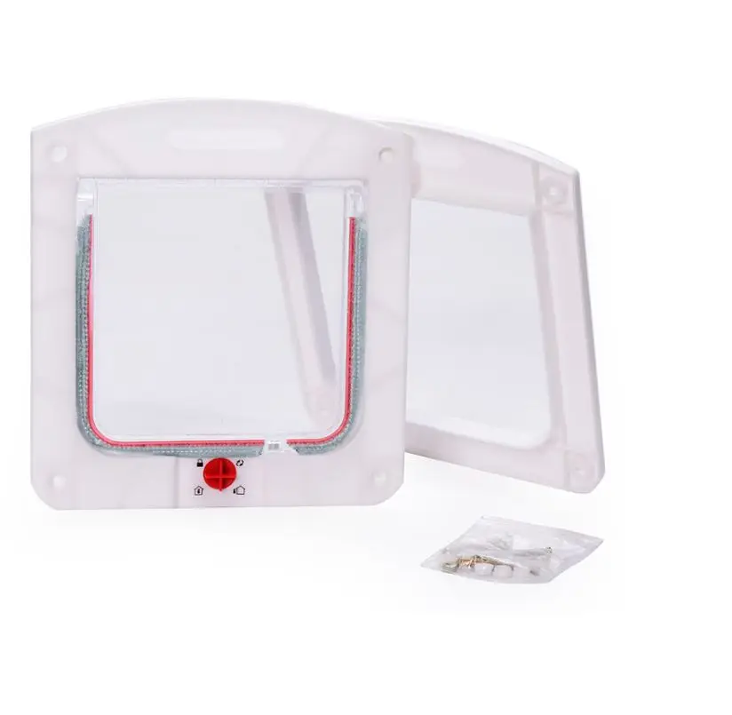 Cat Door Animal Small Pet Dog Gate Doors Supplies Plastic Dieren Benodigheden Pets Hond Puerta Para Perro | Дом и сад