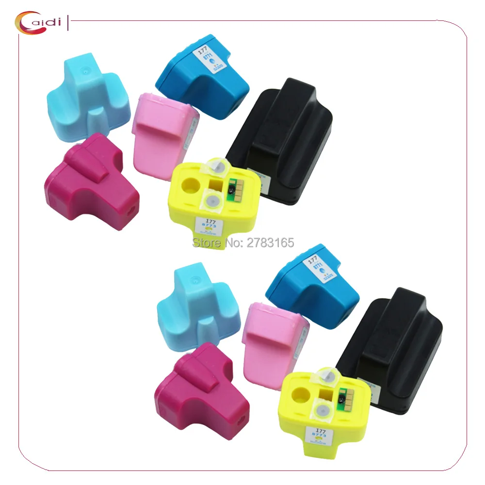 12px совместимые чернильные картриджи для струйного принтера HP 177 C8721HE C5140 C5150 C5180 C5185