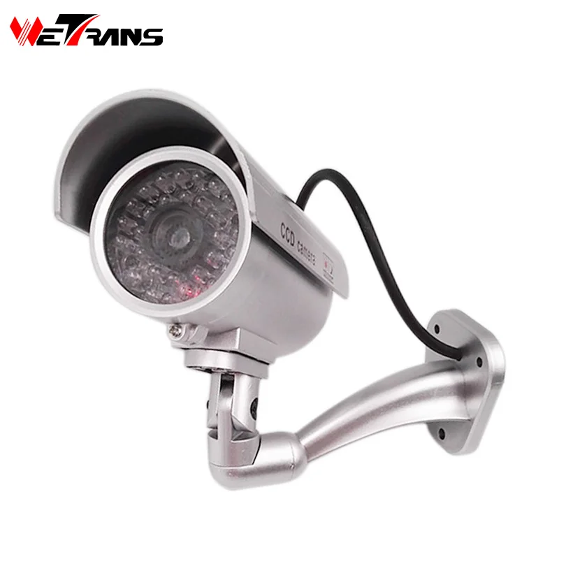 Weтранс манекен камера светодиодный свет поддельная пулевидная видеонаблюдения