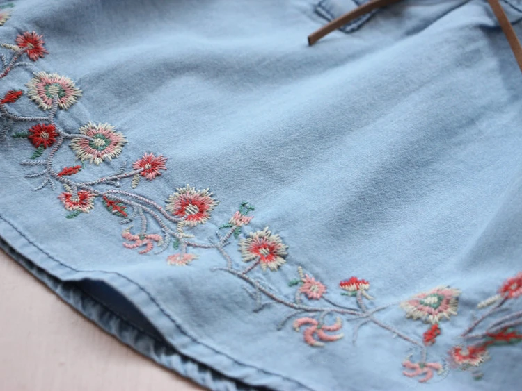 Платье для девочки DZIECKO Повседневное платье из джинсовой ткани с длинным рукавом