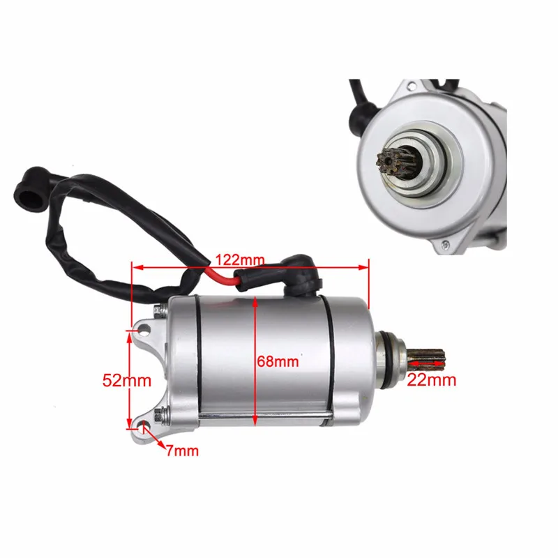 

TDPRO New 9T Motorcycle Starter Motor AIR Cooled 150CC 200CC 250CC PIT Dirt Quad Bike ATV buggy Roketa Jetmoto