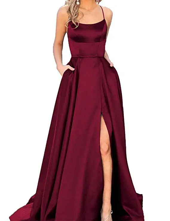 Style A Burgundy Сексуальные вечерние платья с v-образным вырезом Длинные Очаровательные зеленые желтые вечерние платья с открытой спиной Robe De Soiree - Цвет: Style A Burgundy