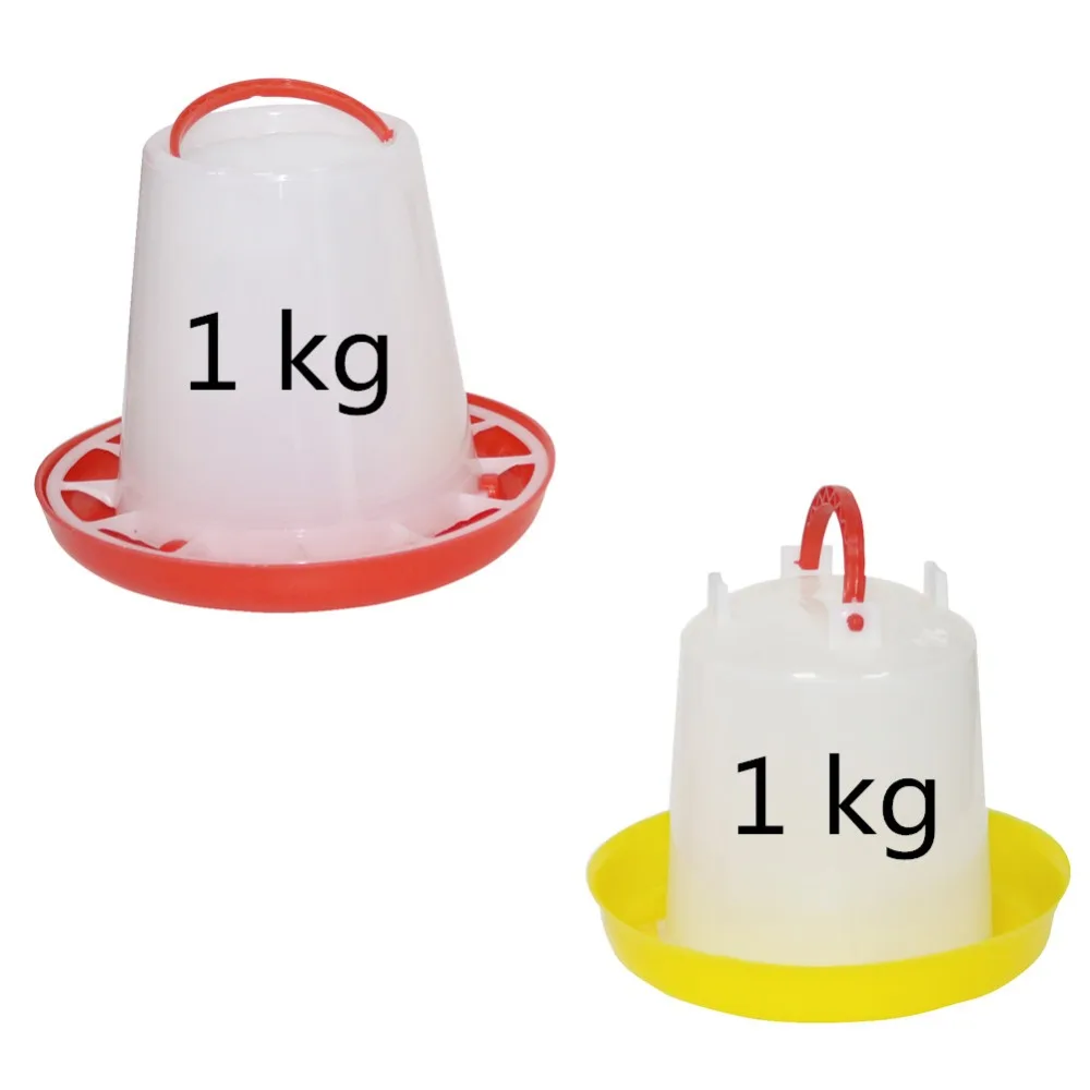 1Kg Chicken Drinker and Feeder Chicken coop feeding Supplies Poultry Automatic Drinking Fountains Farm Animal Feeder