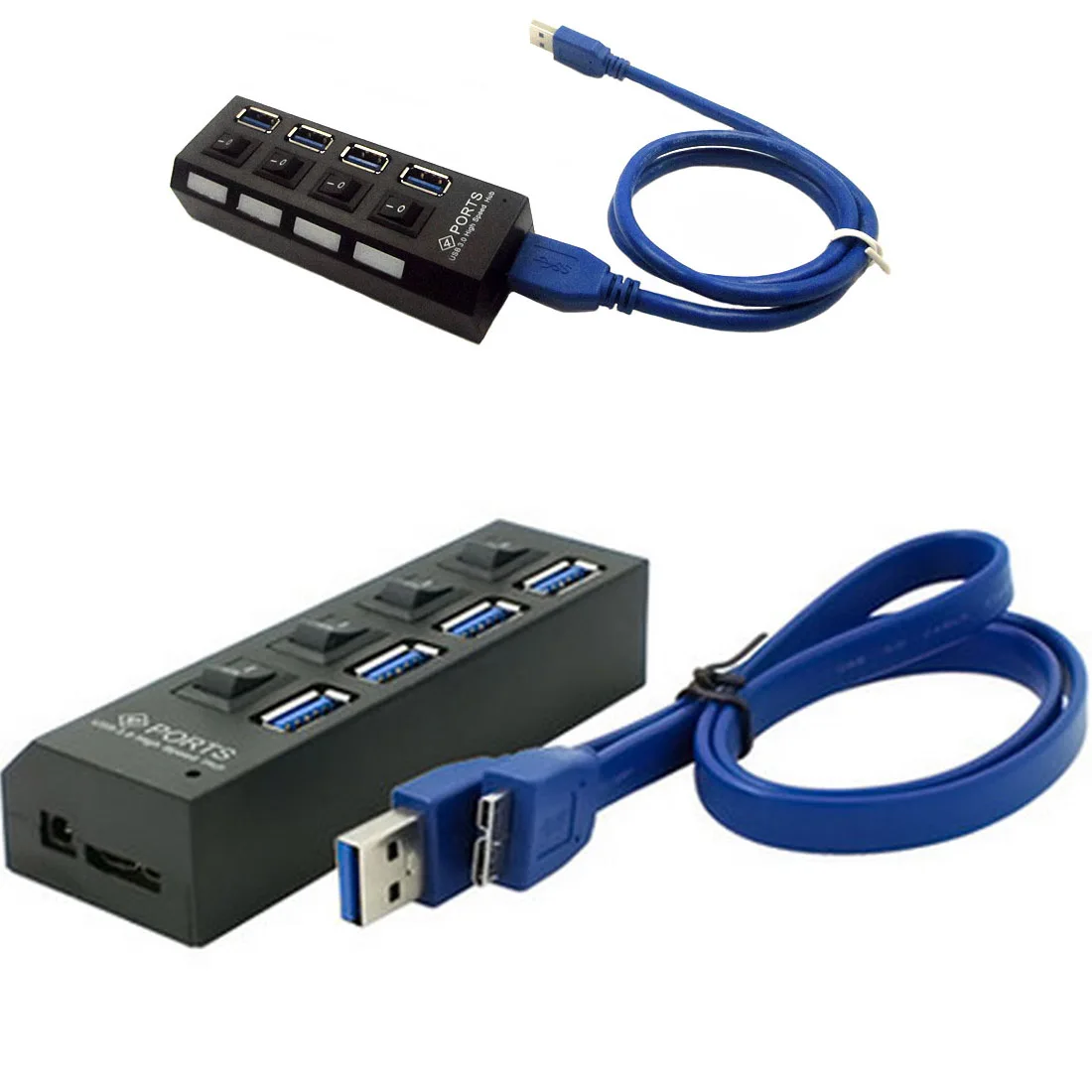 Etmakit Портативный USB концентратор 3 0 Супер скорость 5 Гбит/с 4 порта мини с Separete