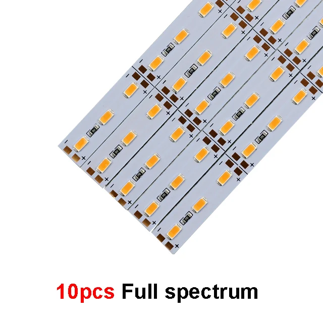 10PCS without Cover RAYWAY полный спектр светодиодный светильник для выращивания фитолампа SMD 5730 50 см DC12V лампа для выращивания палаток светодиодный светильник для выращивания растений для посев цветов теплицы - Испускаемый цвет: 10PCS without Cover