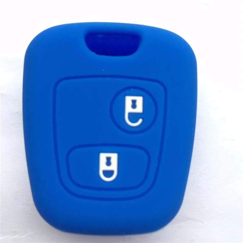 2 кнопки силиконовый резиновый чехол для автомобильного ключа Citroen C1 C2 C3 Pluriel C4 C5 C8