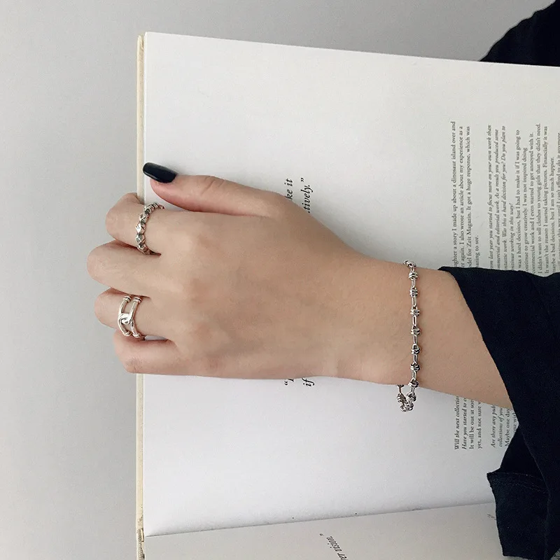 Женский минималистичный браслет Flyleaf из серебра 925 пробы|Гибкие и жесткие