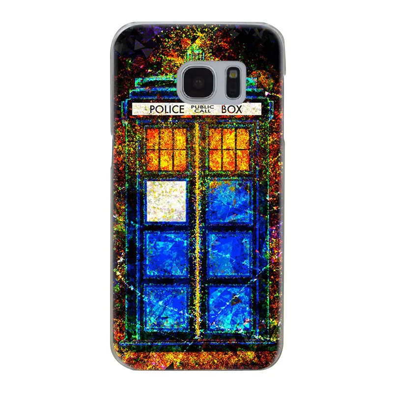 H389 Wolf Doctor Telephone Booth Transparent Hard PC Case Cover For Samsung Galaxy S Note 3 4 5 6 7 8 9 Edge Plus |