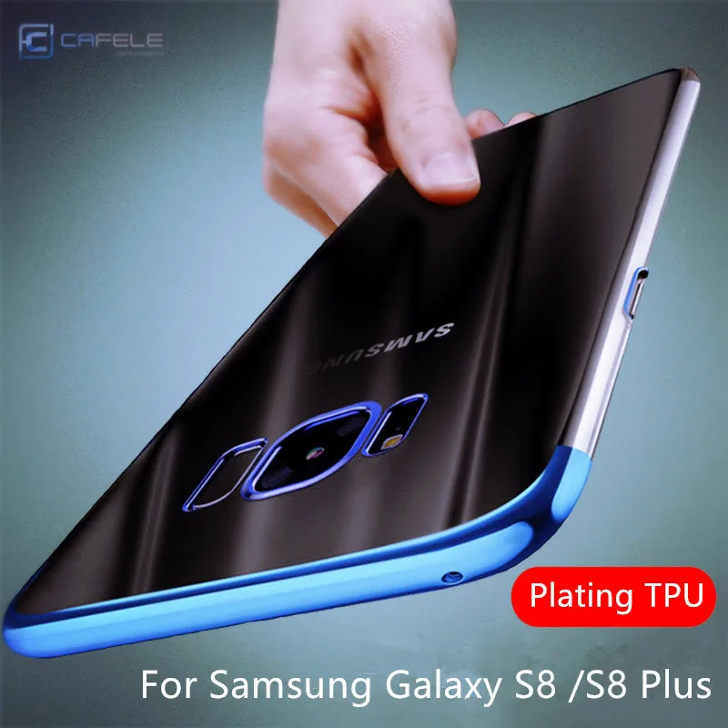 CAFELE coque for Samsung Galaxy S9 plus Transparent Soft TPU Plating Silicone Case galaxy s8 Note 9 note8 |
