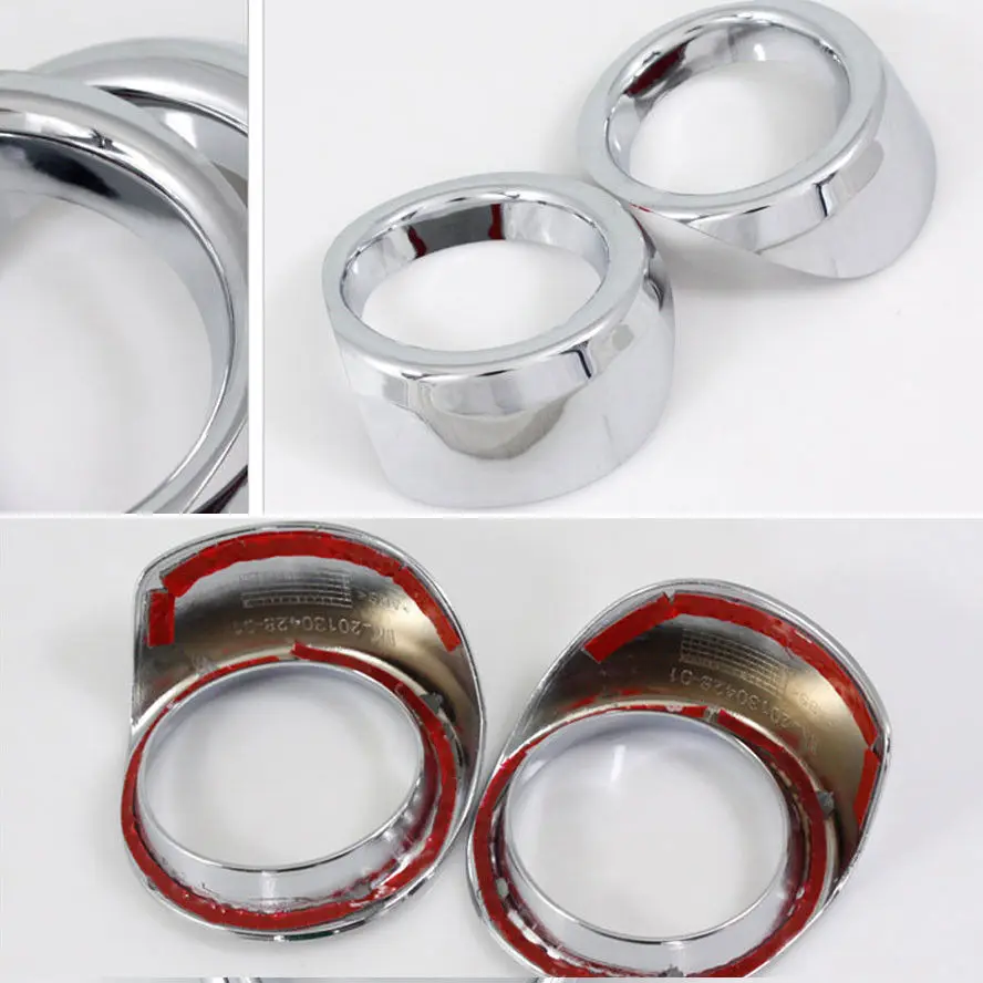 2 шт. Автомобильная Хромированная передняя противотуманная фара Накладка