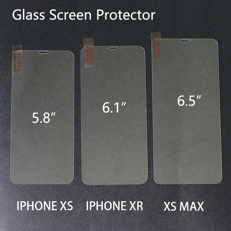 

2.5D Curved Full Cover XS Tempered Glass Screen Protector For iPhone Xs Max 6.5" Screen Protective Film Glass on iPhone Xr 6.1"