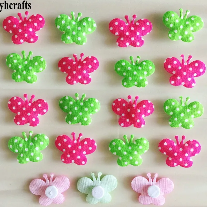 10 шт./лот. Ткань с бабочками наклейки для детской комнаты орнамент материал