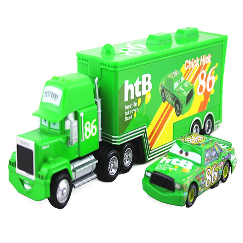 Pixar мультфильм аниме номер красный Pueple автомобиля и мак грузовик Diecast 1:55