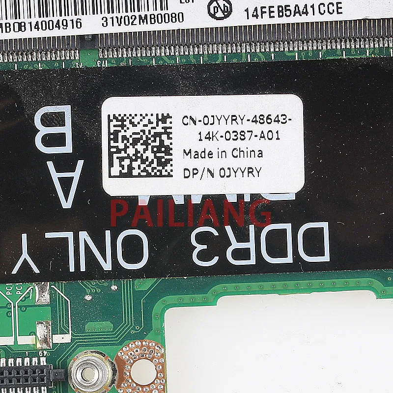 PAILIANG материнская плата для ноутбука DELL Vostro 3450 V3450 PC CN-0JYYRY 0JYYRY DA0V02MB6E0 tesed DDR3 |