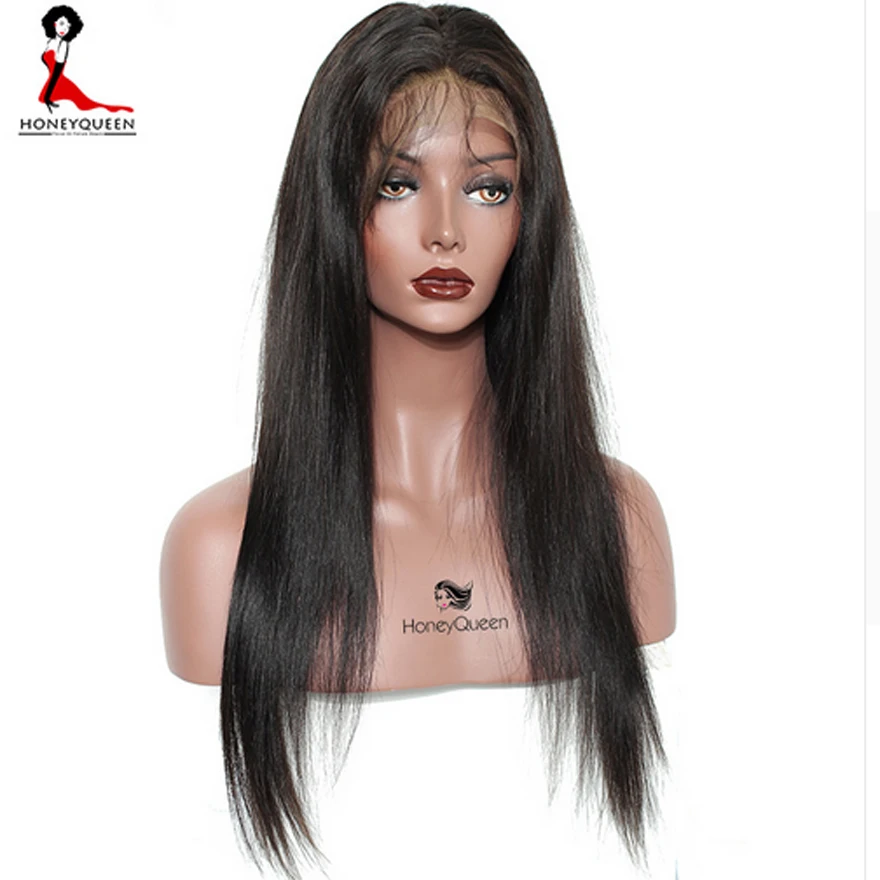 01 Прямо 360 Кружева Фронтальная Парики Для Чернокожих Женщин Сорвал 180% Плотность