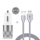 Автомобильное зарядное устройство адаптер для Cubot A5QuestKing Kong 3PowerNote Plus Doogee Y7 PlusMix 2S80S80 Lite нейлоновый USB-кабель Type-C