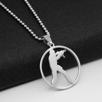30 stainless steel anime game cs logo necklace go counter strike logo symbol necklace round global offensive pendant necklace