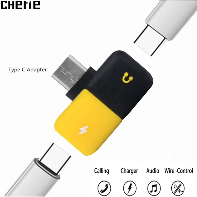Чери Тип C 3 5 мм разъем Aux 2 в 1 Зарядка аудио адаптер для наушников Samsung Huawei Xiaomi