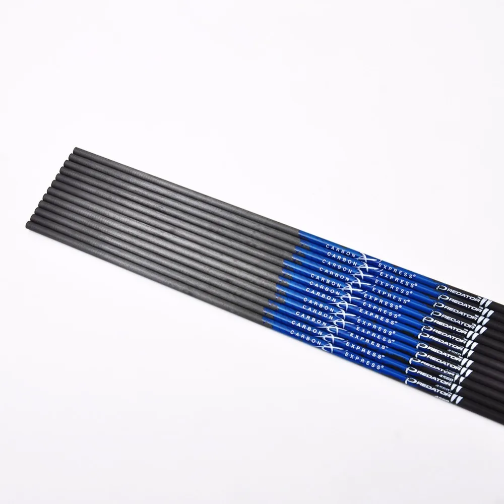 12 шт. карбоновые стрелы для стрельбы из лука вал ID4.2mm sp500 900 CE стрелка интимные