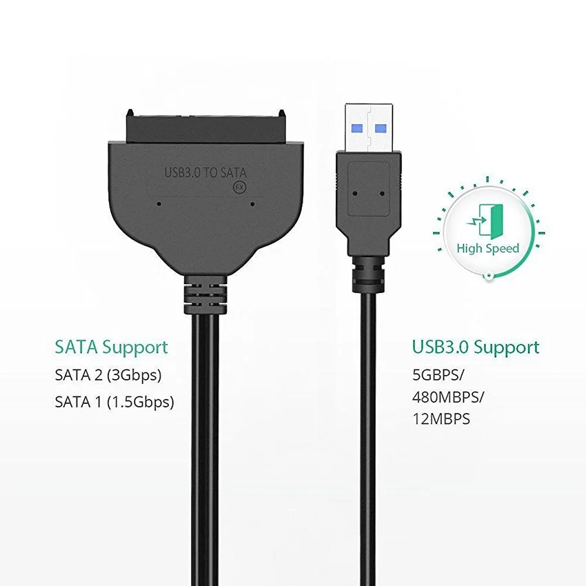 Переходник с USB 3 0 (5 Гбит/с) SATA 22 контакта | Компьютеры и офис