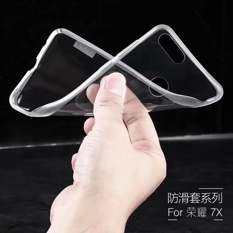 Чехол для Honor Enjoy 7s 8 Plus X-Level прозрачный чехол телефона Huawei Y6 Y9 2018 ультратонкий