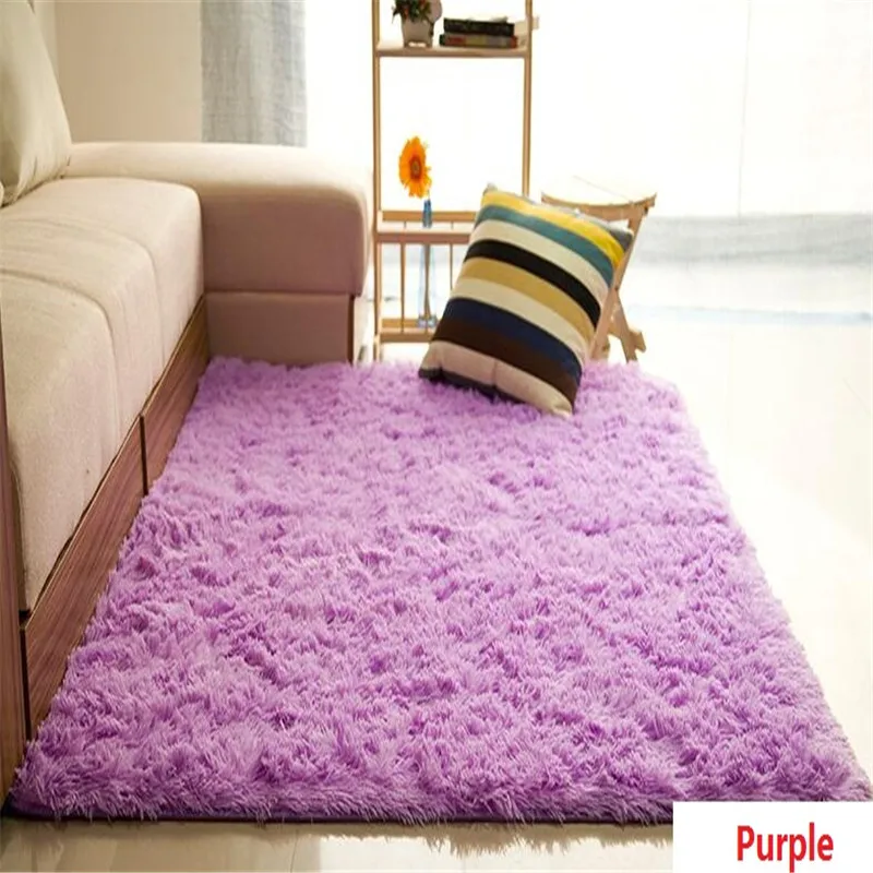 Goedkoop Gratis Verzending Super Soft Rechthoek Shaggy Ivory Tapijt Living Eetkamer Slaapkamer Tapijt/Mat/Tapijt Kinderen Play Yoga Mat Stofdicht