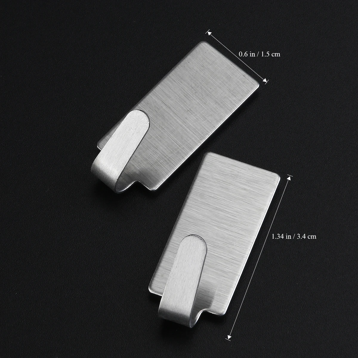 12pcs Adhesive Stainless Steel Bathroom Wall Hanger Stick On Robe Towel Family Hooks Accessories | Дом и сад