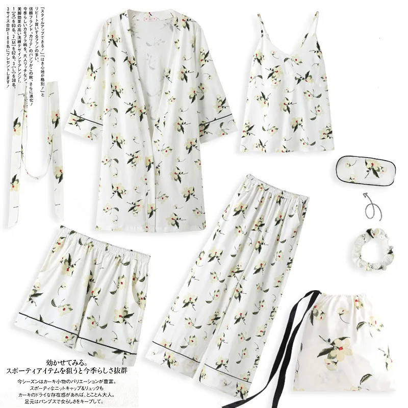 Пижама женская мягкая из хлопка 7 шт.|Комплекты пижам| |