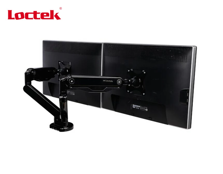 Настольная газовая пружина Loctek Q5D 10 27 дюймов держатель для двух мониторов дисплея