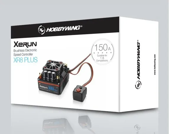 Безщеточный сенсорный ESC Hobbywing XeRun XR8 SCT 30113301 140A 2-4s для 1/8 1/10 радиоуправляемых