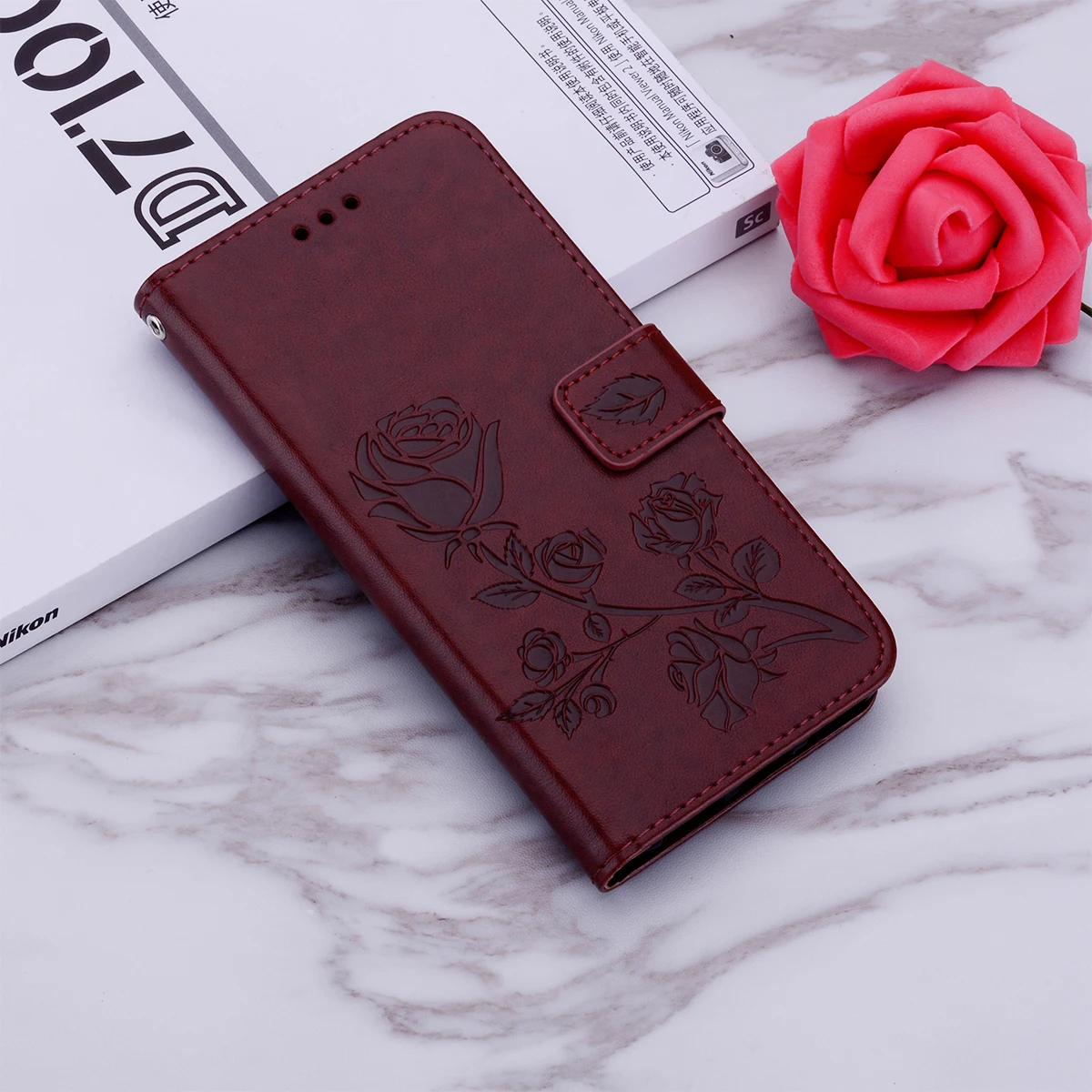Кожаный чехол-книжка для Huawei Y5II Y5 II компактный чехол-бумажник Honor 5A 5 0 дюйма с