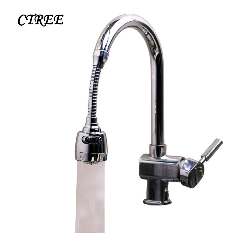 

CTREE 5-Piece Set 360 Degree Adjustment Bathroom Faucet Extension Tube Splash Water Filter Foam Kitchen Faucet Accessories C870