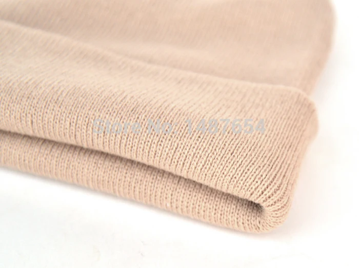 Новинка 2017 зимние шапки Женская облегающая эластичная вязаная шапка карамельных