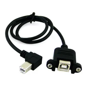 CY Chenyang 90 Degree Angled USB B Male to Female Extension Cable w Screw for Panel Mount U2-132-0.5M
CY Chenyang 90 Degree Angled USB B Male to Female Extension Cable w Screw for Panel Mount U2-132-0.5M