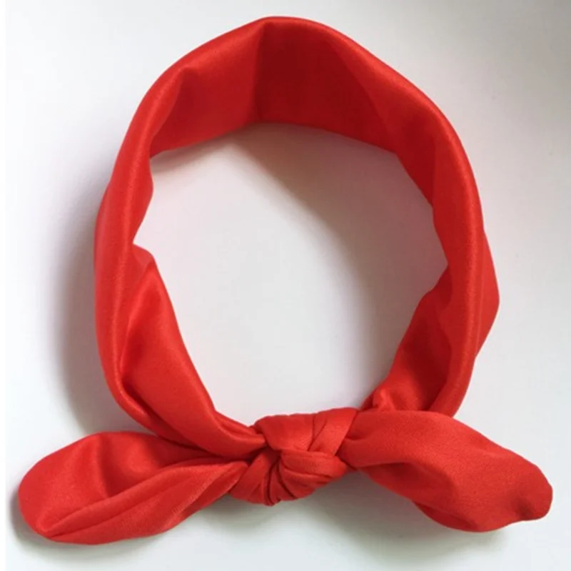 Эластичная Хлопковая женская повязка на голову банданы завязки для волос