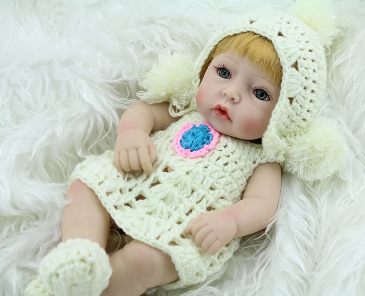 Силиконовая Реалистичная кукла Bonecas 28 см магнитная пустышка Bebe BJD Reborn для девочки