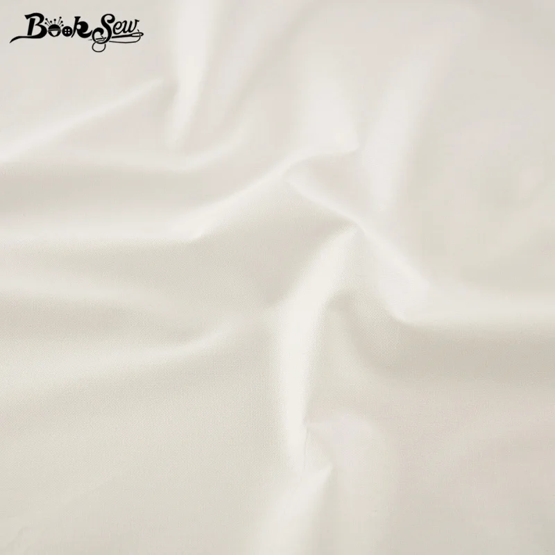 Booksew хлопок Quiting ткань сплошной белый цвет Twill Tissus Au Metre материал для шитья африканская ткань Tecido пэчворк