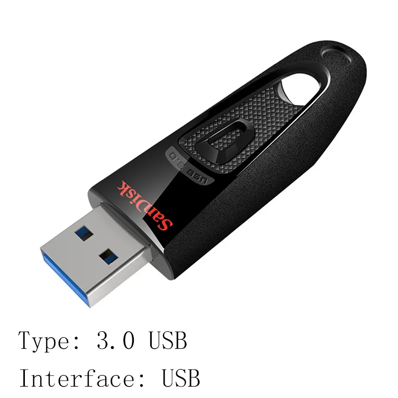 CZ48 Sandisk USB 3,0 флеш-накопитель 128 Гб 64 ГБ 32 ГБ 256 ГБ USB флеш-накопитель 32 64 128 16 ГБ флеш-накопитель USB флеш-накопитель диск на ключ памяти - Цвет: CZ48