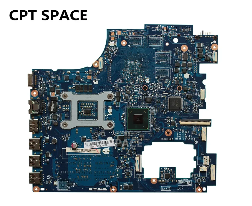 G770 Y770 LA-6758P REV: 1A материнская плата для lenovo IdeaPad G770 Y770 материнская плата для ноутбука LA-6758P REV: 1A HM65 DDR3 Материнская плата