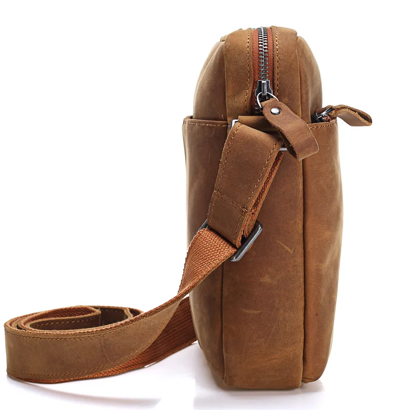 Сумка-мессенджер мужская из натуральной воловьей кожи саквояж кросс-боди в стиле