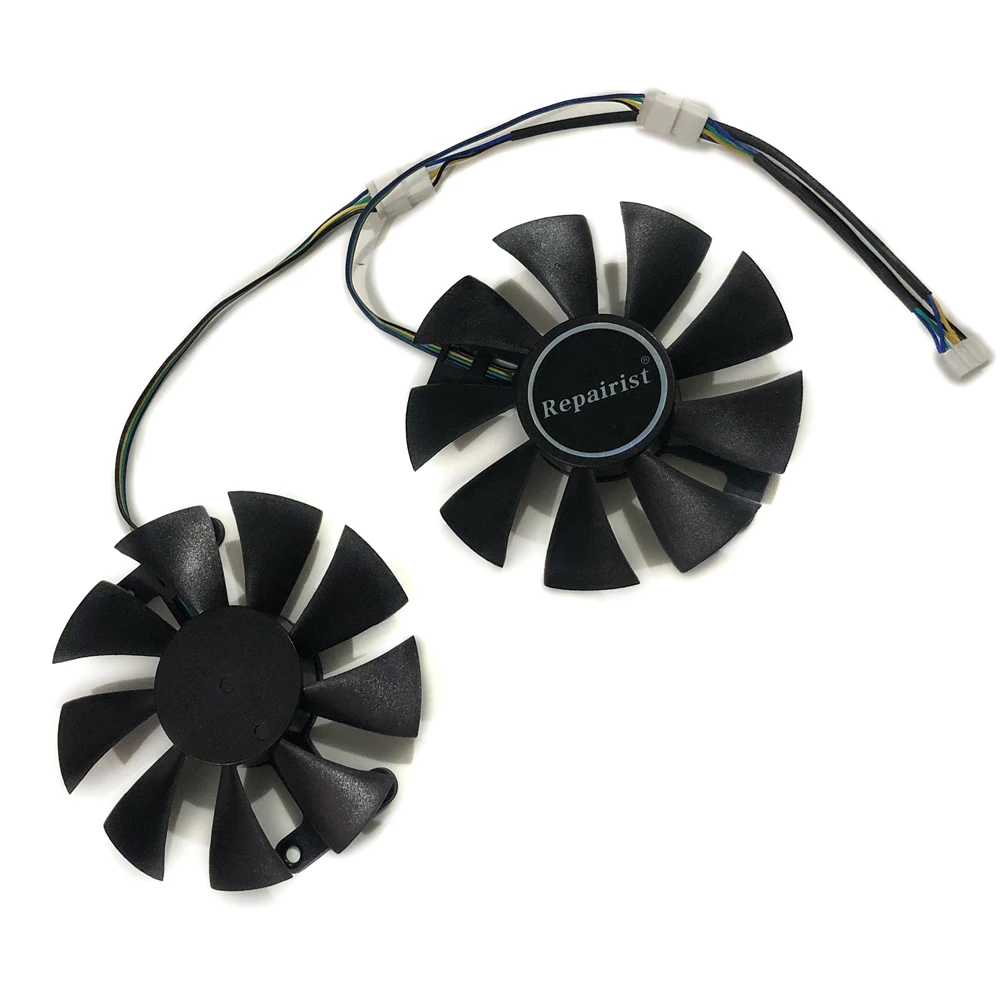 Repairist 2 шт. Geforce GTX 1050/1050TI охлаждающий вентилятор GPU для ZOTAC GeForce GTX1050 GTX1050Ti X Gaming OC