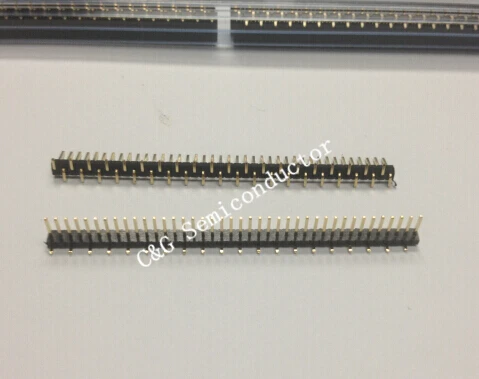 10 шт. SMD SMT 1X40 40 Pin 2 54 мм 40pin Однорядный штырьковый разъем для печатной платы |