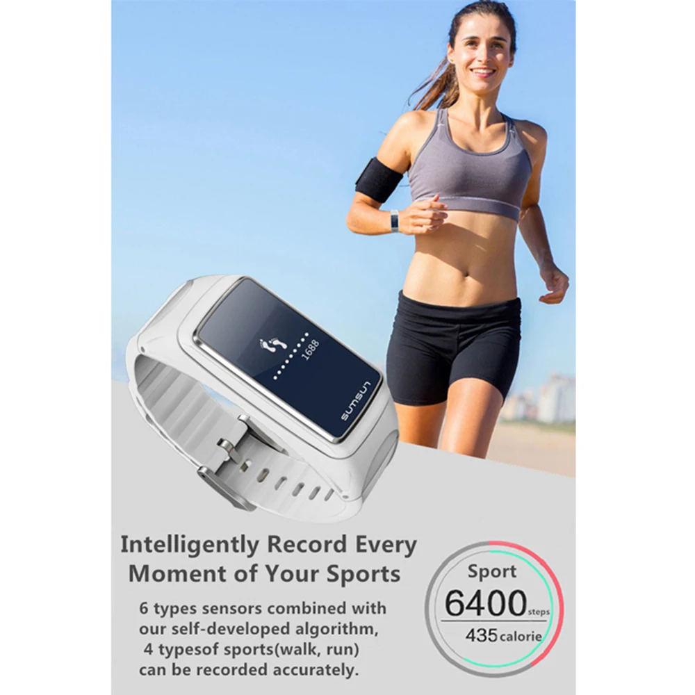 B7 умный браслет с фитнес-трекером активности Водонепроницаемый Шагомер Reloj