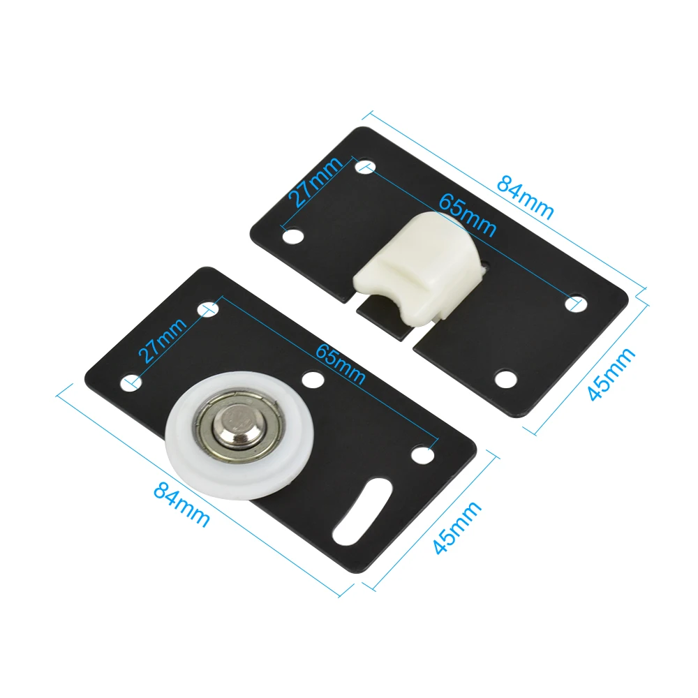 4 пары роликов для раздвижных дверей шкафа медный роликовый шкив регулируемой