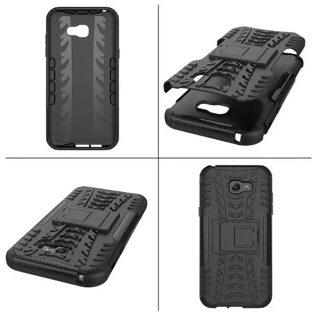 Для Samsung Galaxy A7 2017 Чехол тяжелых прочный гибридный TPU + PC кремния удар стенд impack