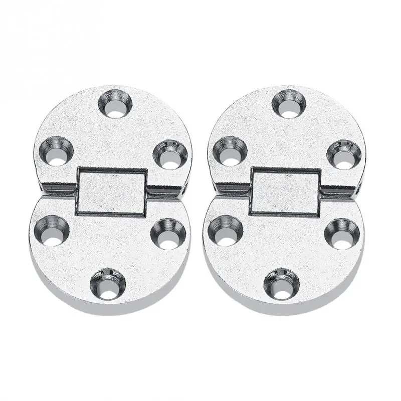 

2Pcs Zinc Alloy Hinge Self-Supporting Folding Table Hinges Home Flap Tables Furniture Oval Hardware Foldable Self Cupboard Hinge