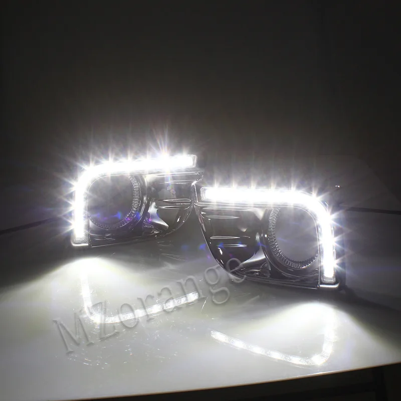 White Для Toyota Land Cruiser Prado 150 FJ150 LC150 2010 2011 2012 2013 дневные ходовые огни DRL Противотуманные фары Крышка дальнего света - Цвет: White