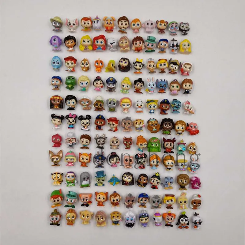 50Pcs Normal dolls 10-50 шт., оригинальные Придверные куклы принцессы, серия 1 и 2, мультяшный монстр, игрушка, маленький размер, редкая коллекция, не Dups, подарок для детей - Цвет: 50Pcs Normal dolls
