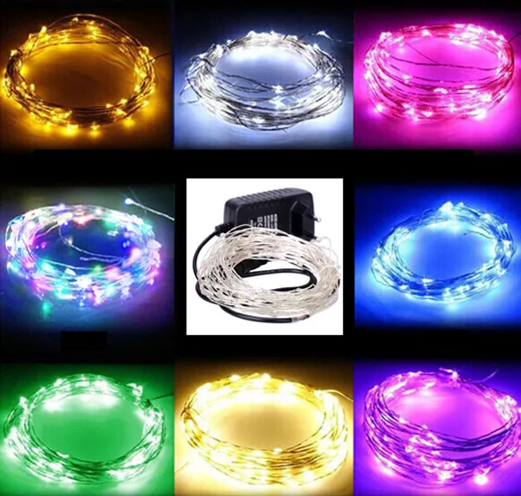 Рождественская уличная сказочная лампа 10 м медный провод светодиодная Звездная